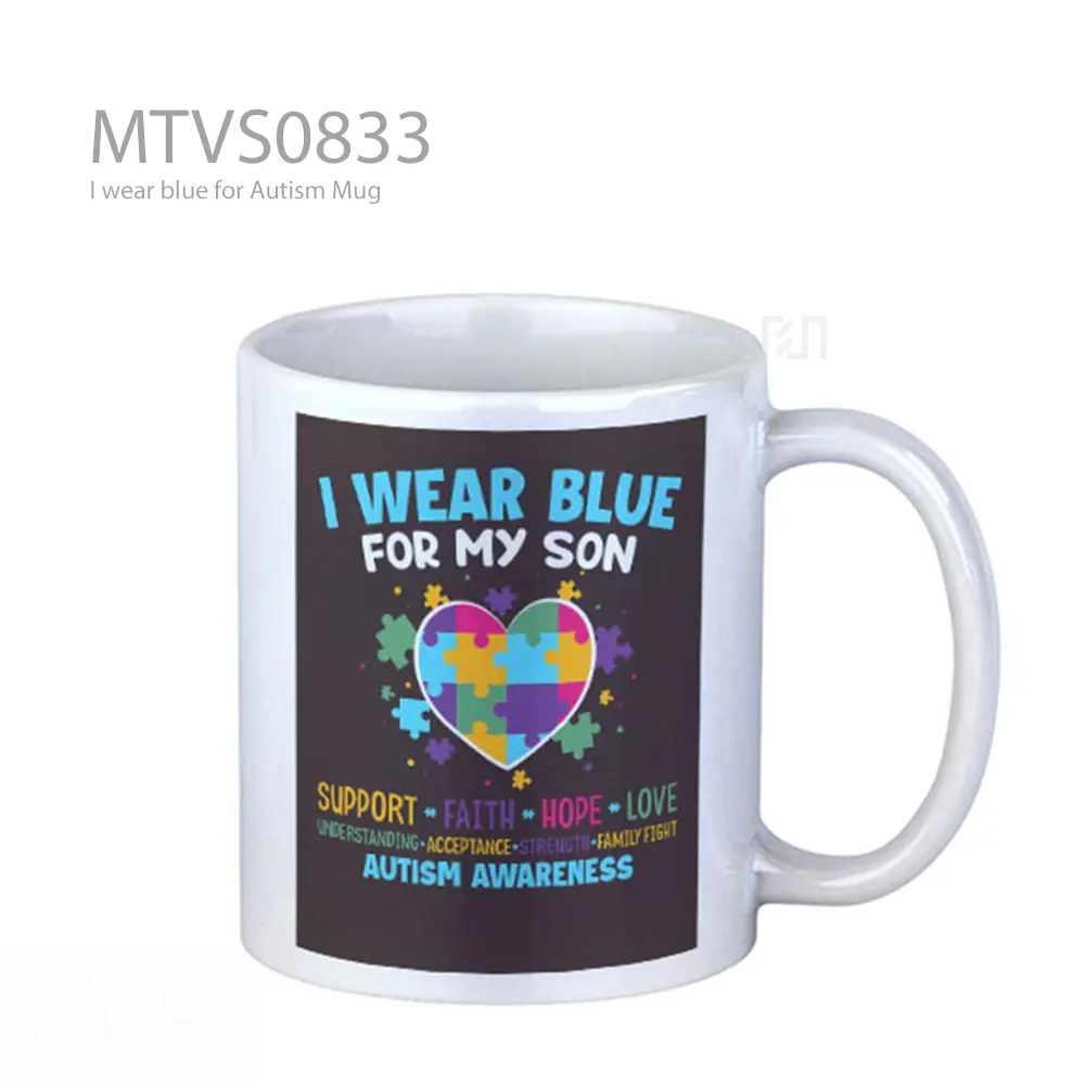 I wear blue for Autism Mug