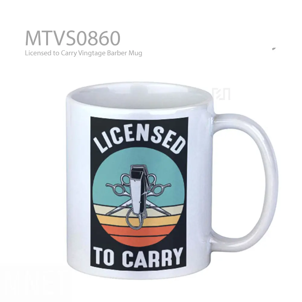 Licensed to Carry Vingtage Barber Mug