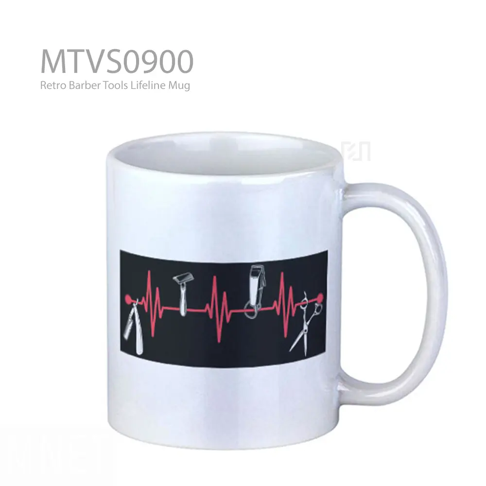 Retro Barber Tools Lifeline Mug