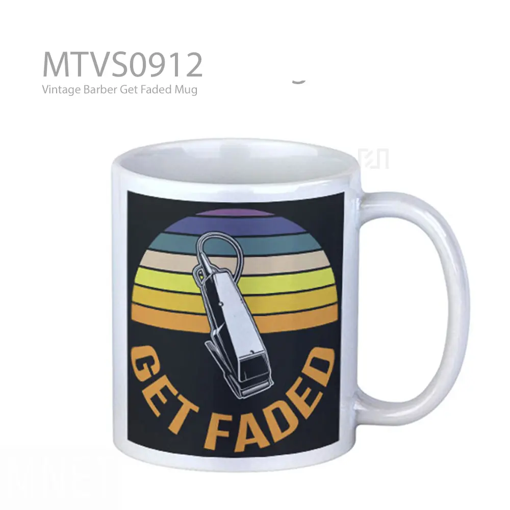 Vintage Barber Get Faded Mug