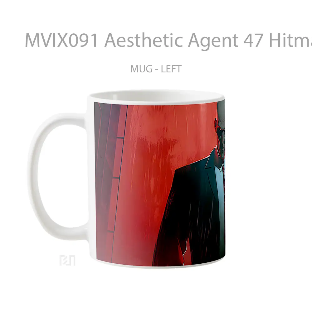 Mug Aesthetic Agent 47 Hitman Koleksi Mug Limited Edition - All-side / Desain