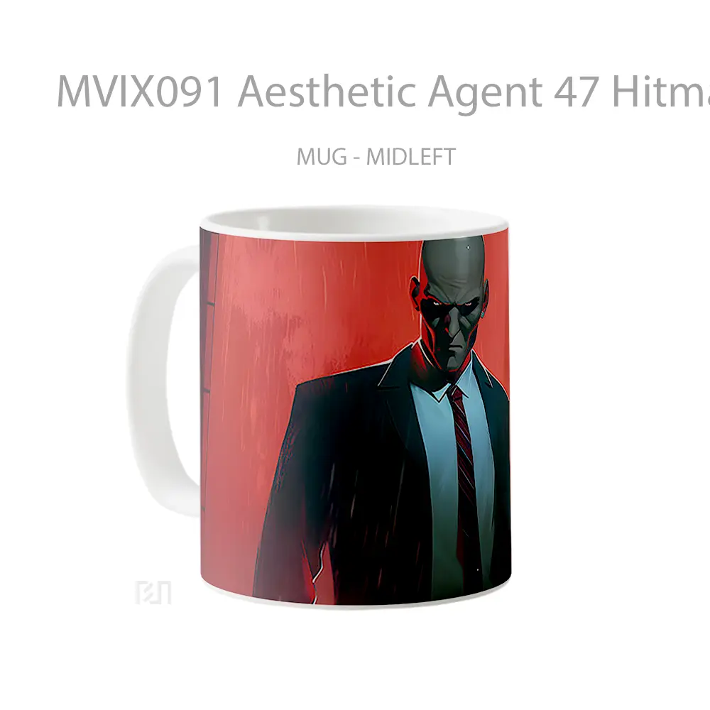 Mug Aesthetic Agent 47 Hitman Koleksi Mug Limited Edition - All-side / Desain