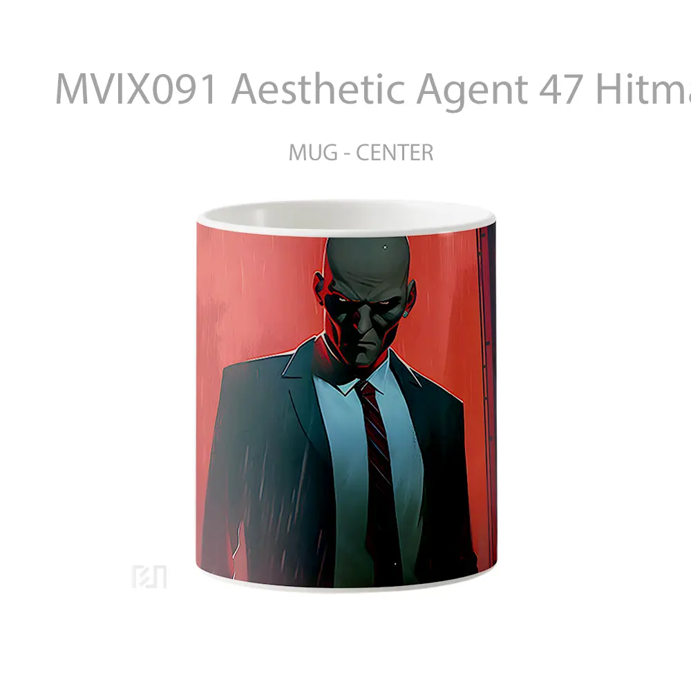 Mug Aesthetic Agent 47 Hitman Koleksi Mug Limited Edition