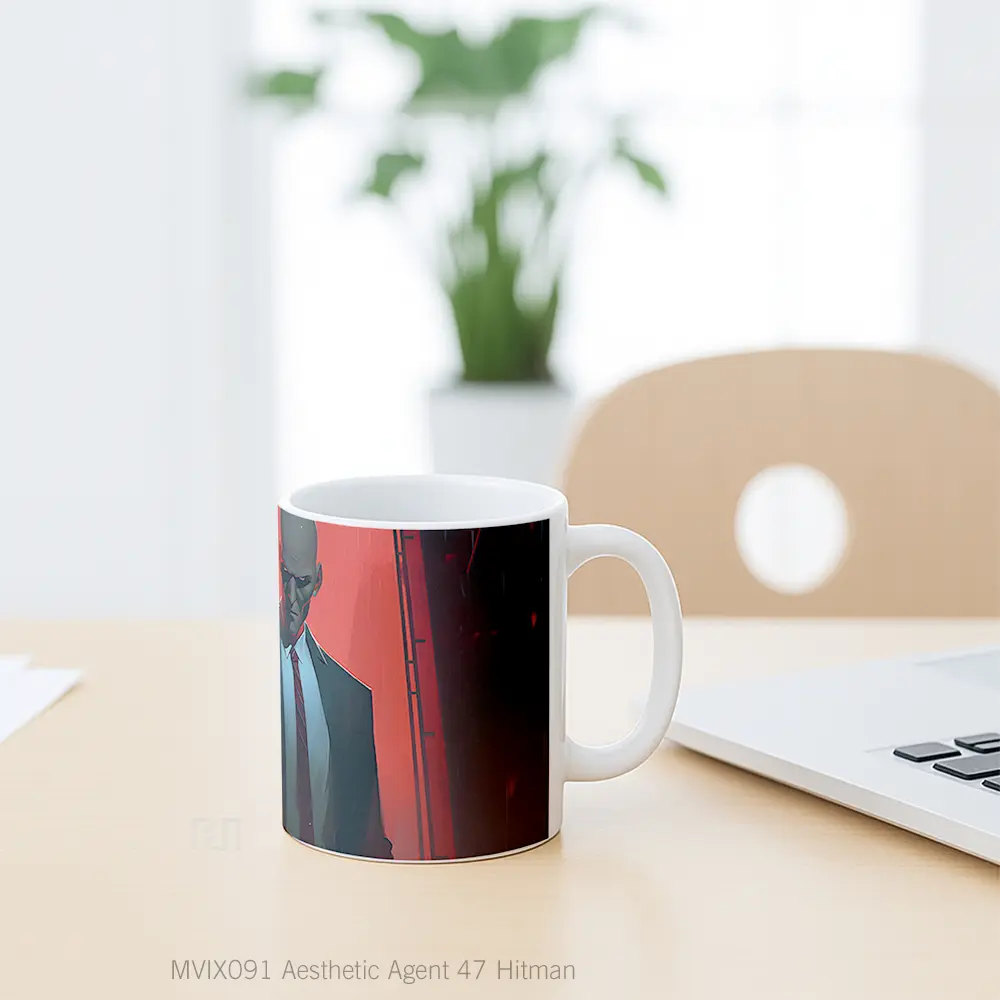 Mug Aesthetic Agent 47 Hitman Koleksi Mug Limited Edition - All-side / Desain