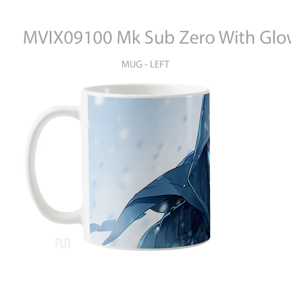 Mug Mk Sub Zero With Glowing Eyes Merchandise Game Favorit - All-side / Desain