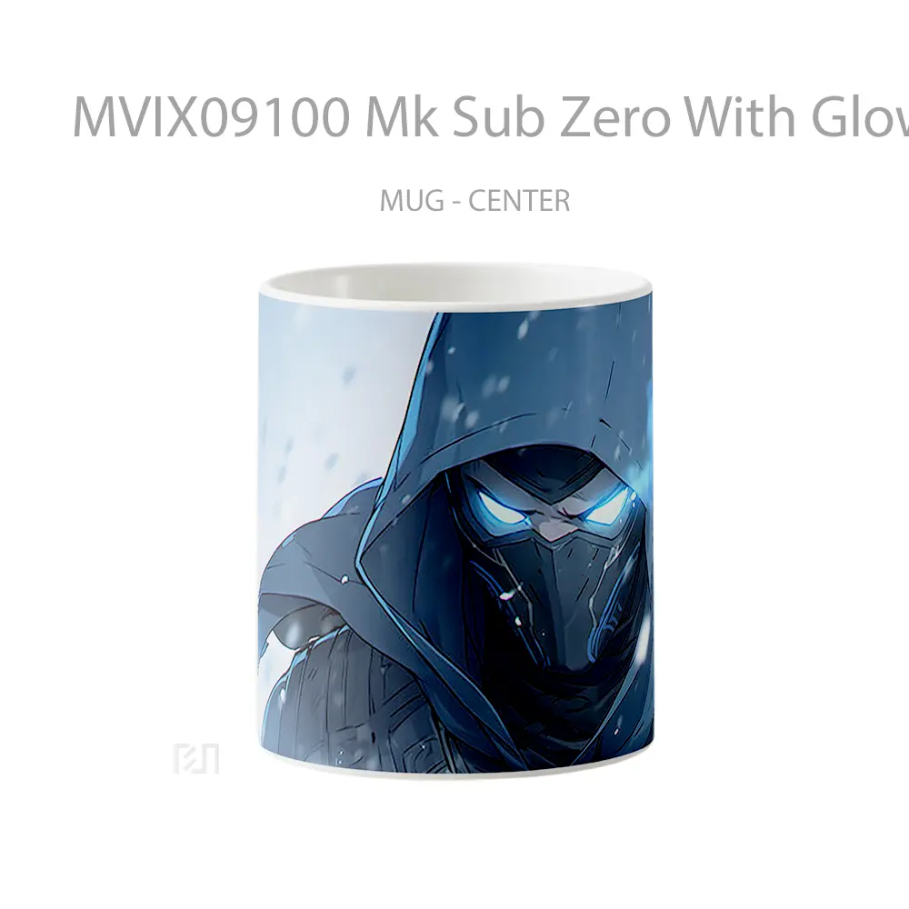 Mug Mk Sub Zero With Glowing Eyes Merchandise Game Favorit