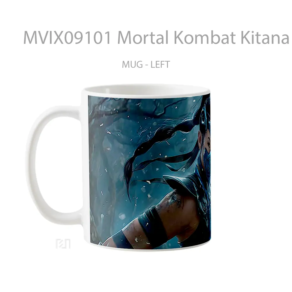 Mug Mortal Kombat Kitana Blue Koleksi Mug Gamer - All-side / Desain
