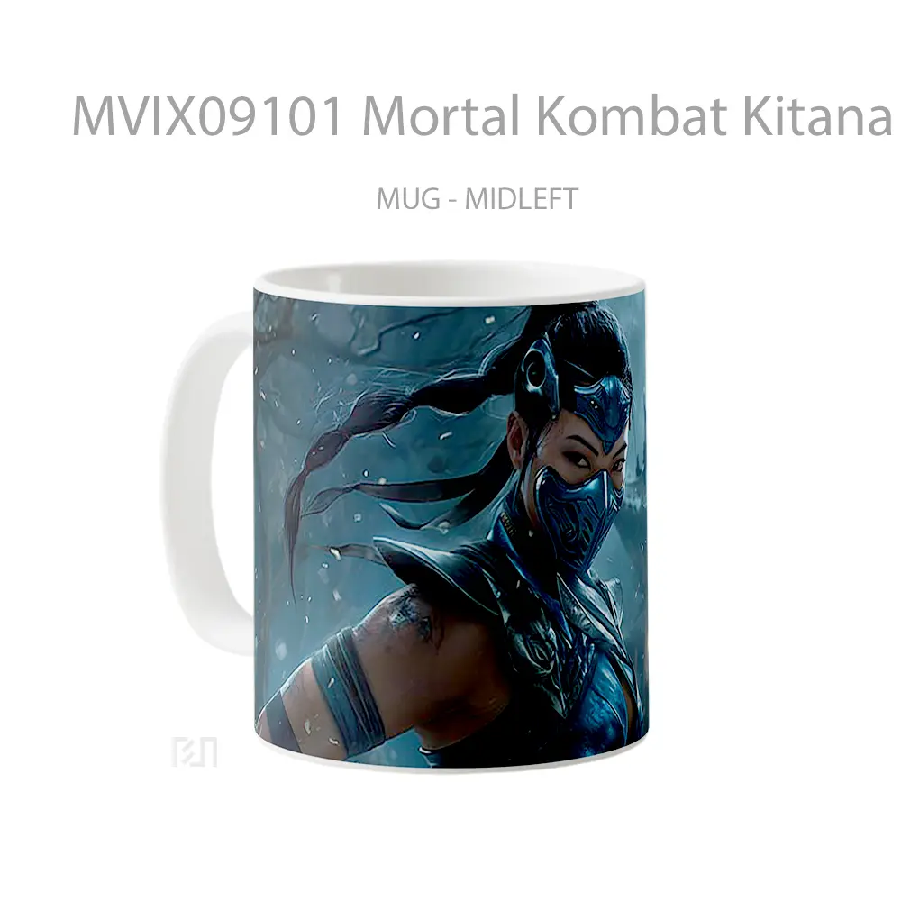 Mug Mortal Kombat Kitana Blue Koleksi Mug Gamer - All-side / Desain