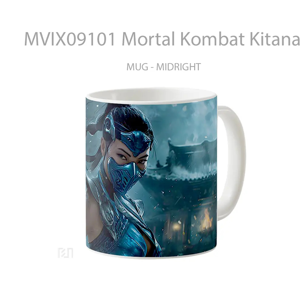 Mug Mortal Kombat Kitana Blue Koleksi Mug Gamer - All-side / Desain