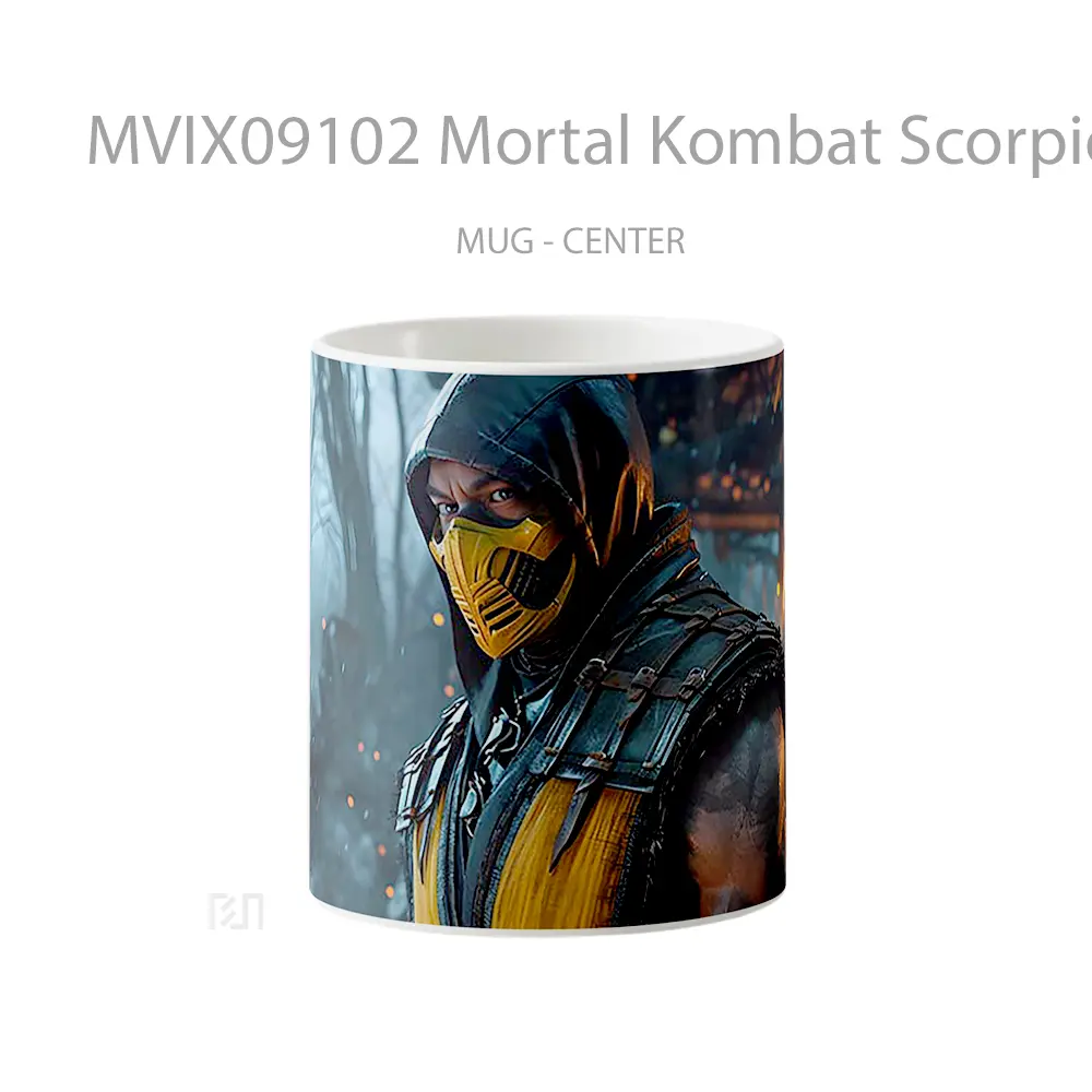 Mug Mortal Kombat Scorpion Hadiah Unik Pecinta Game