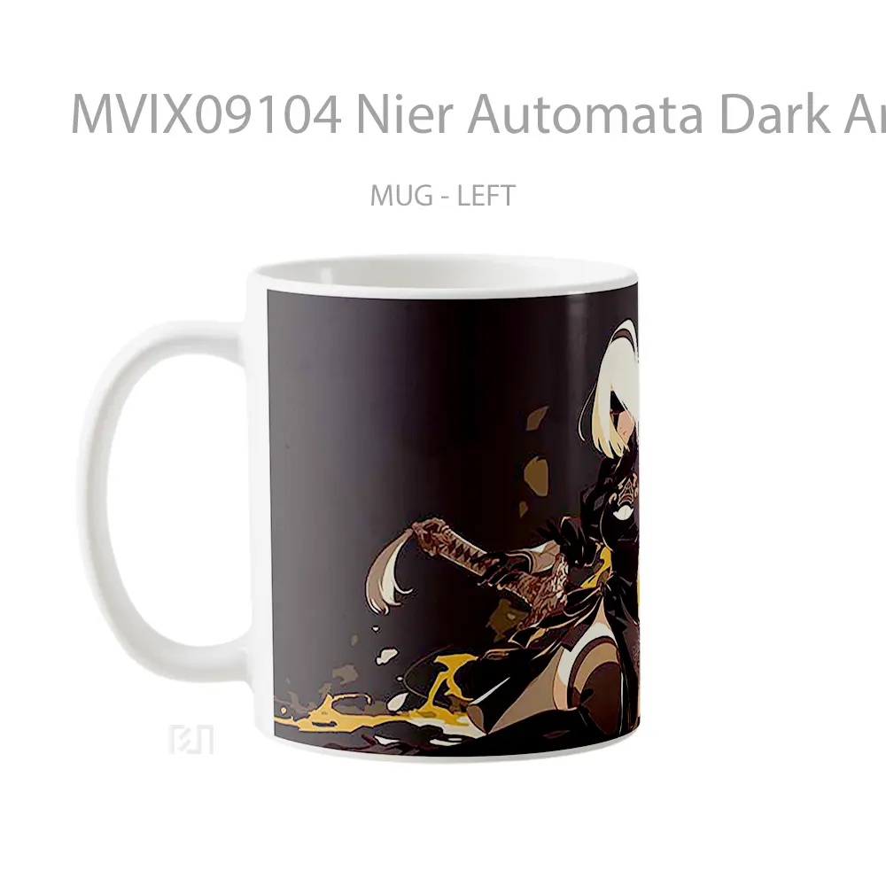 Mug Nier Automata Dark Art Hadiah Lucu dan Menarik - All-side / Desain