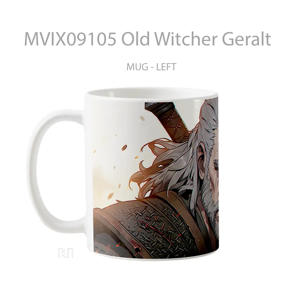 Mug Old Witcher Geralt Hadiah Lucu dan Menarik - All-side / Desain