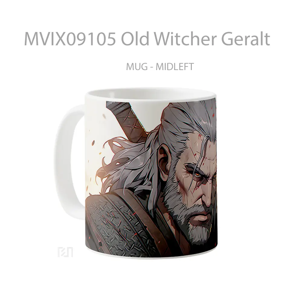 Mug Old Witcher Geralt Hadiah Lucu dan Menarik - All-side / Desain