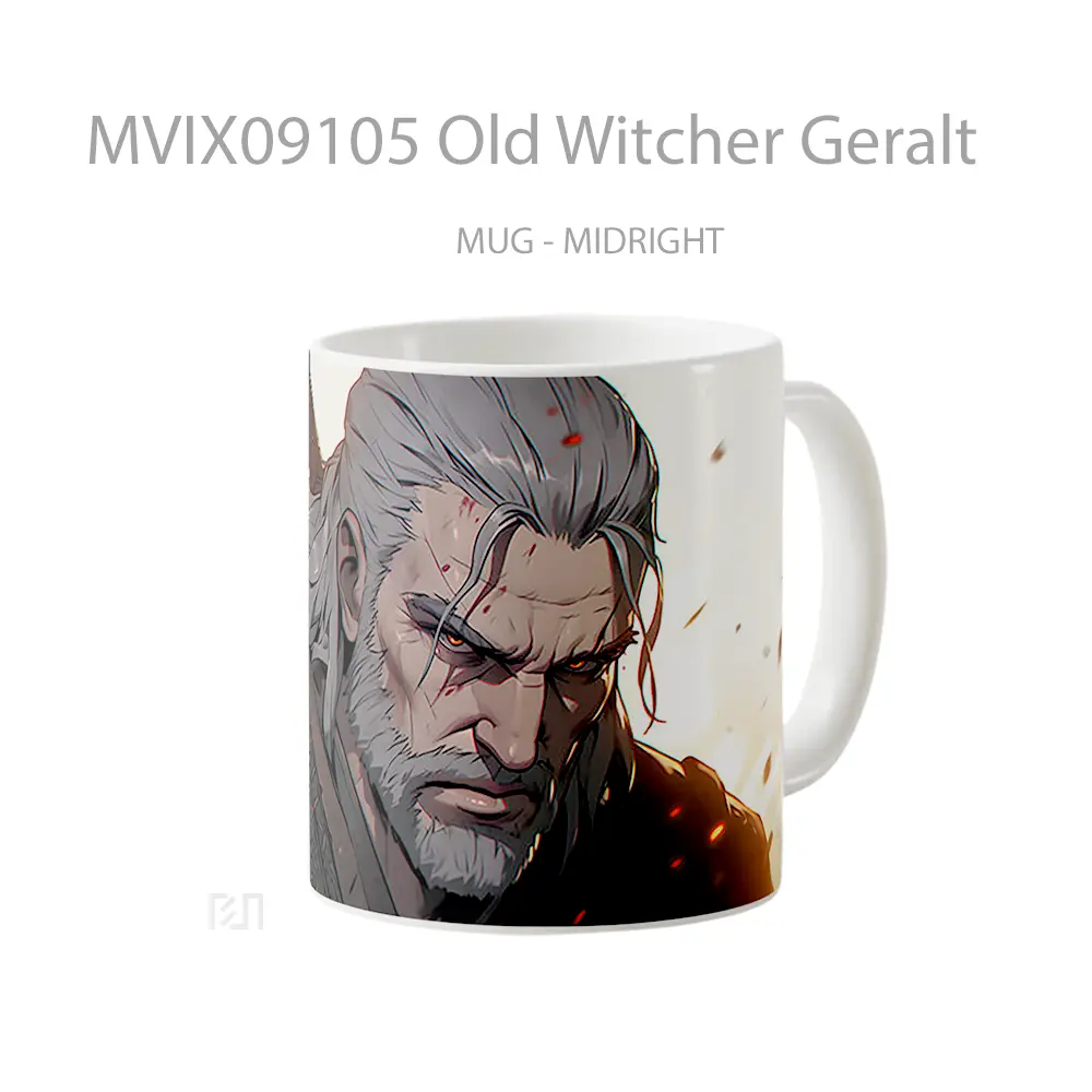 Mug Old Witcher Geralt Hadiah Lucu dan Menarik - All-side / Desain