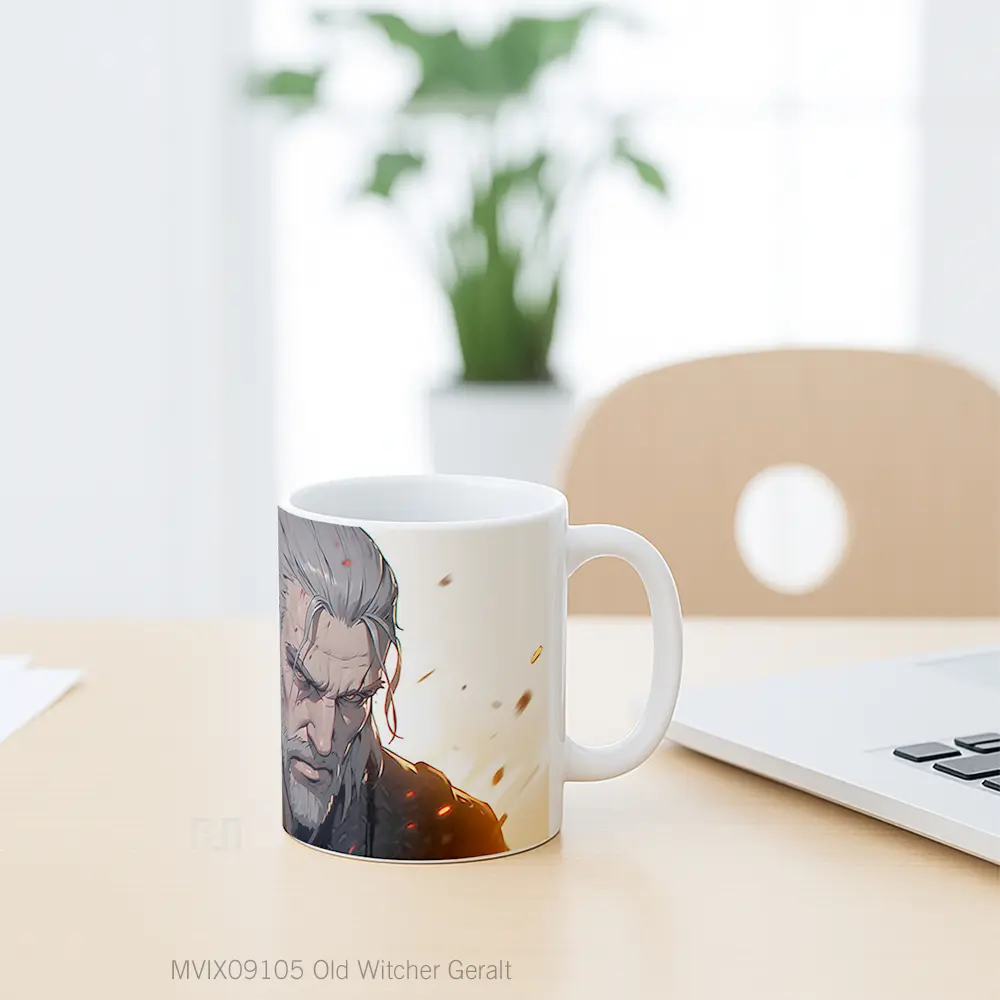 Mug Old Witcher Geralt Hadiah Lucu dan Menarik - All-side / Desain