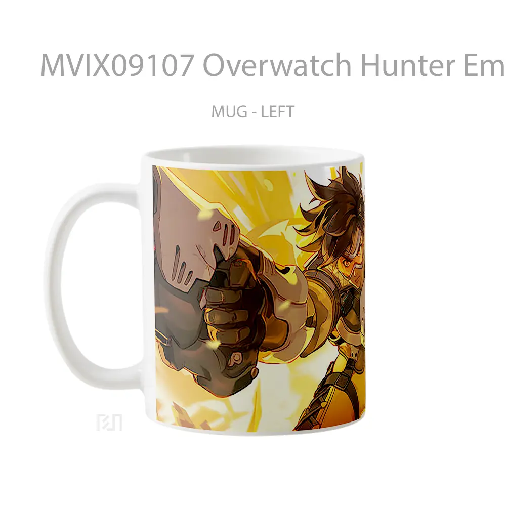 Mug Overwatch Hunter Empty Orange Merchandise Game Favorit - All-side / Desain