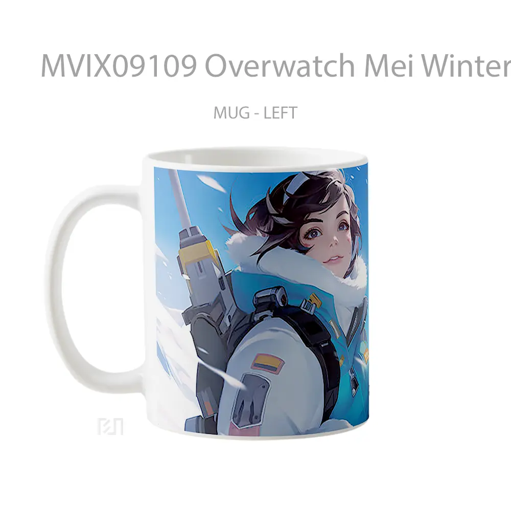 Mug Overwatch Mei Winter Gelas Keramik Koleksi Gaming - All-side / Desain