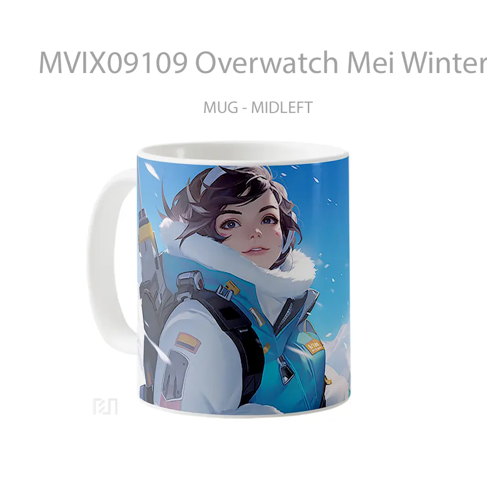 Mug Overwatch Mei Winter Gelas Keramik Koleksi Gaming - All-side / Desain