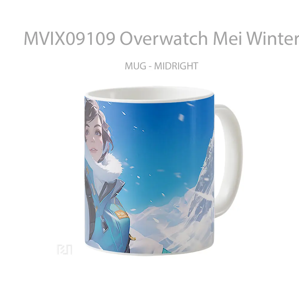 Mug Overwatch Mei Winter Gelas Keramik Koleksi Gaming - All-side / Desain