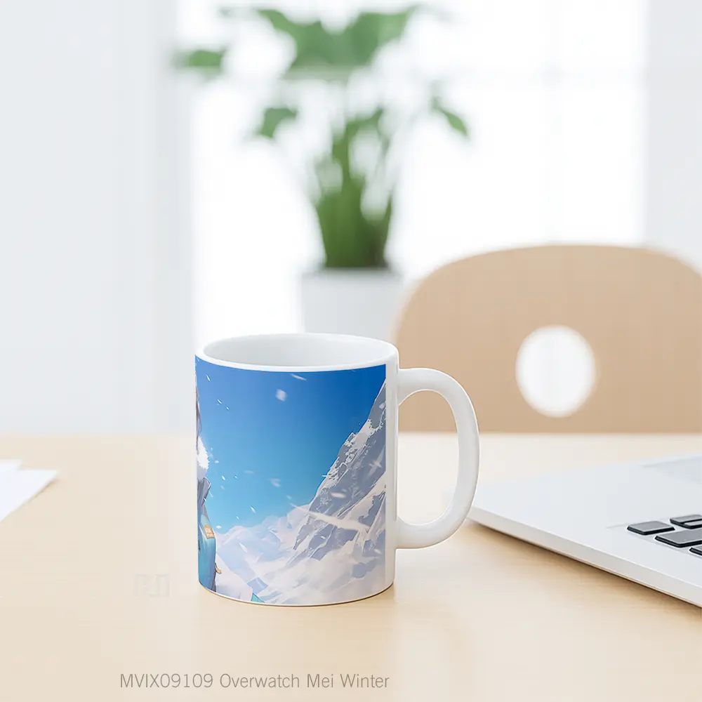 Mug Overwatch Mei Winter Gelas Keramik Koleksi Gaming - All-side / Desain