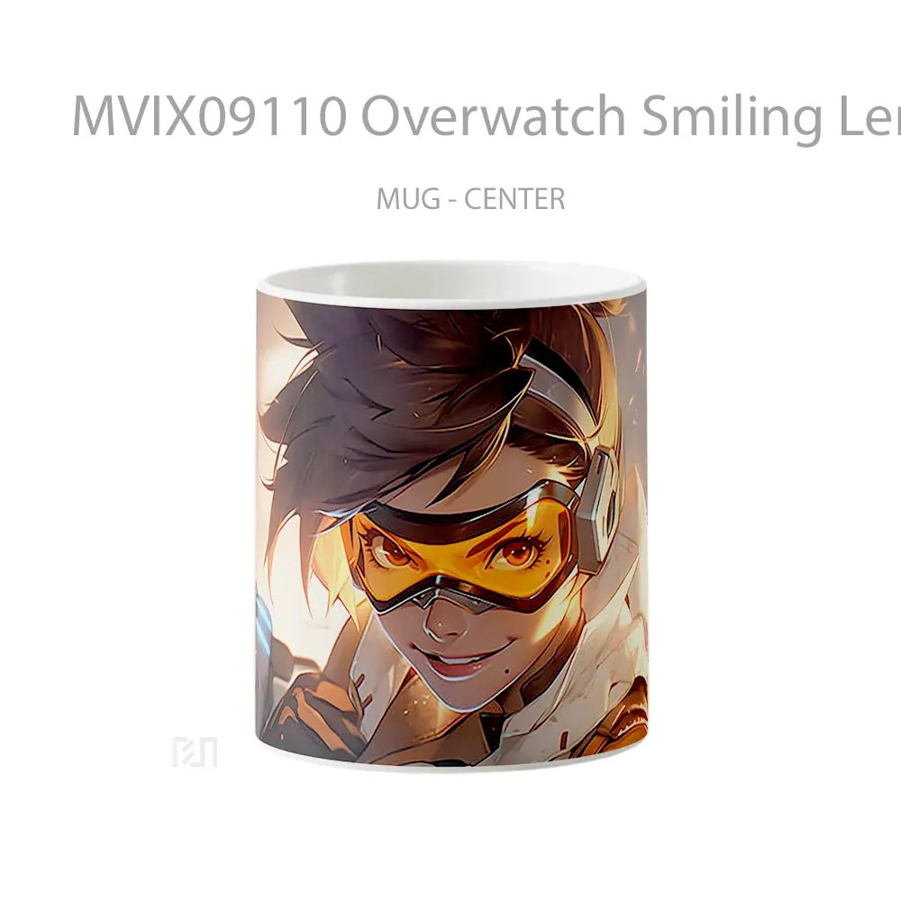 Mug Overwatch Smiling Lena Oxton Hadiah Unik Pecinta Game