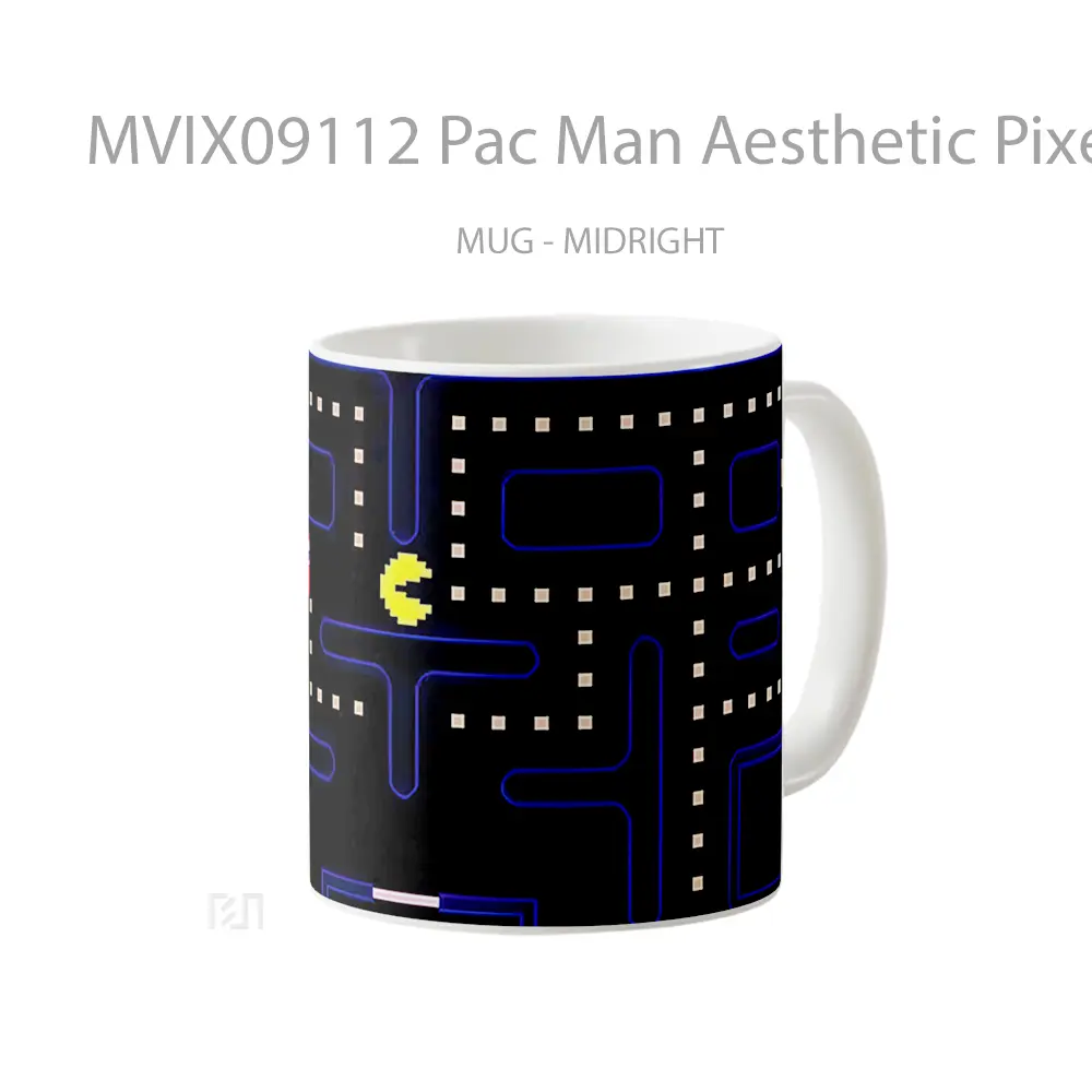 Mug Pac Man Aesthetic Pixel Mug Aesthetic Koleksi Spesial - All-side / Desain