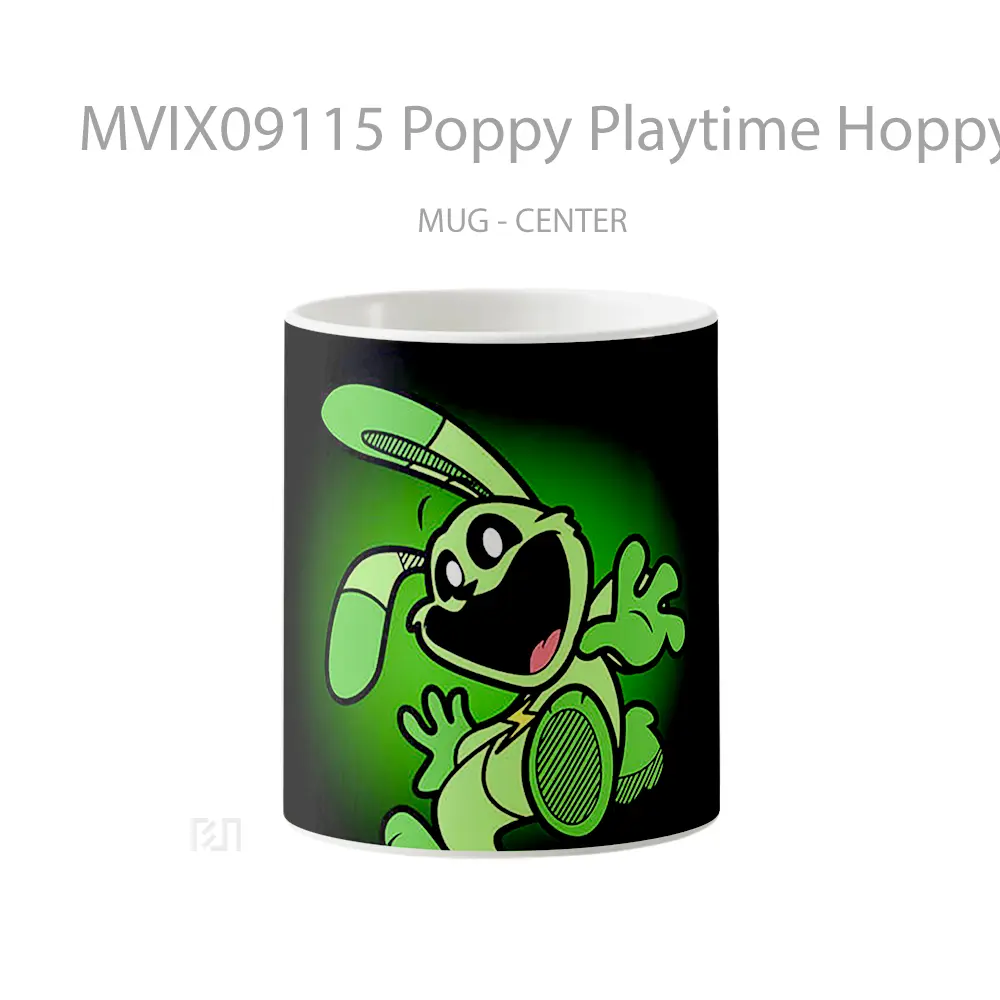 Mug Poppy Playtime Hoppy Hopscotch Smiling Critters Gelas Keramik Desain Unik