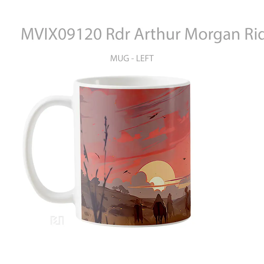 Mug Rdr Arthur Morgan Riding Horse Gelas Keramik Desain Unik - All-side / Desain