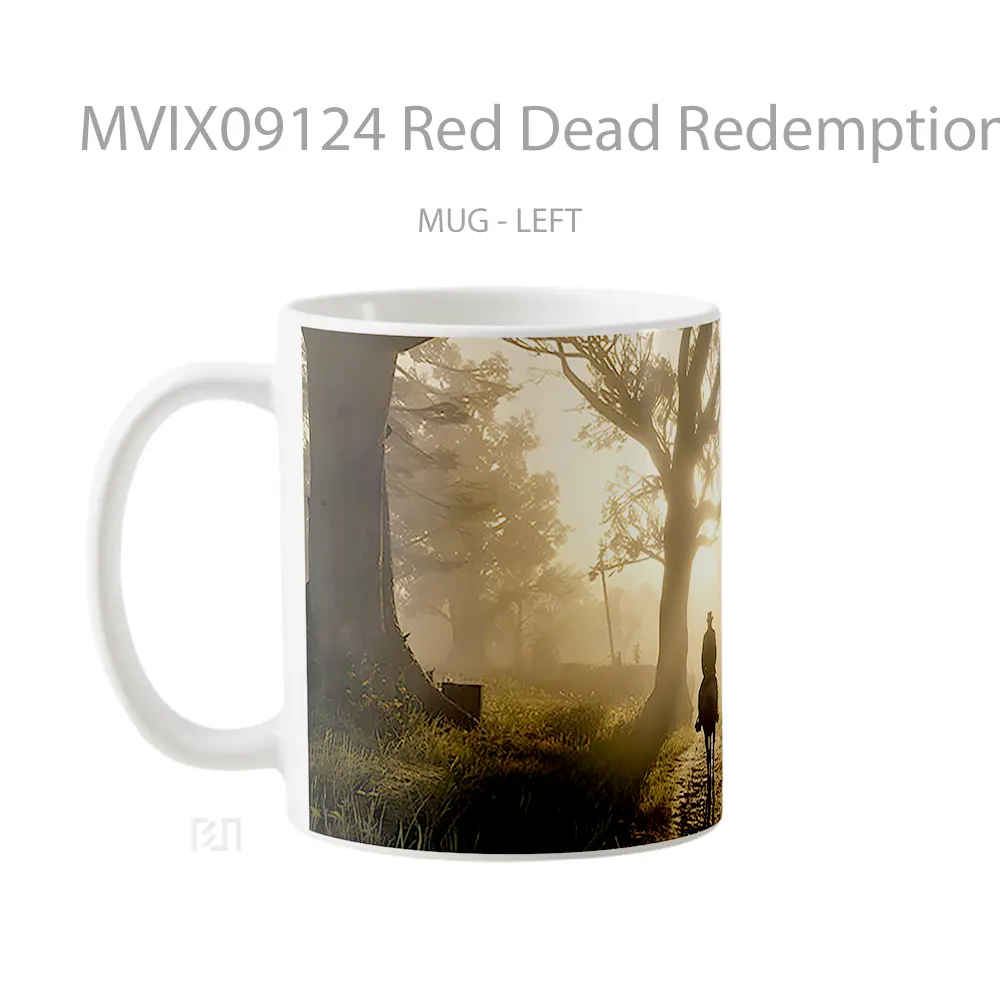 Mug Red Dead Redemption 2 Arthur On Horse Koleksi Mug Limited Edition - All-side / Desain