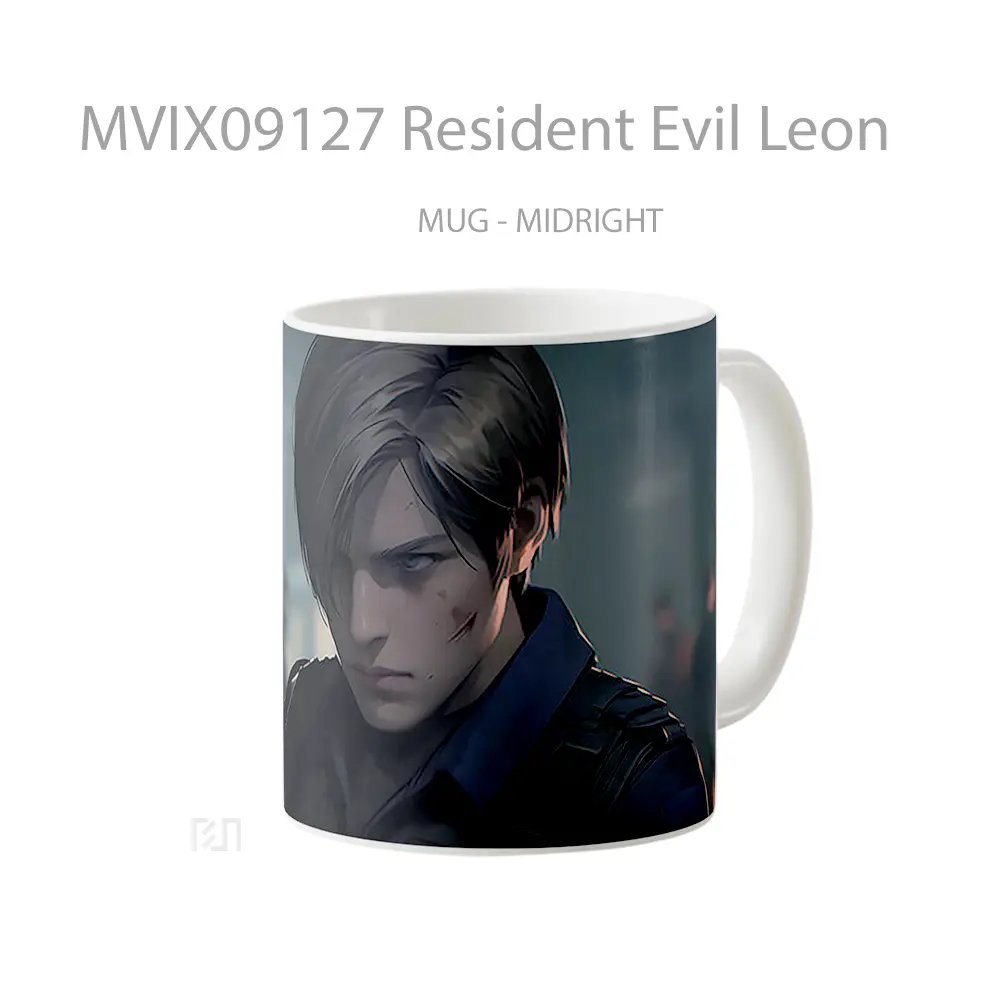 Mug Resident Evil Leon Mug Aesthetic Koleksi Spesial - All-side / Desain
