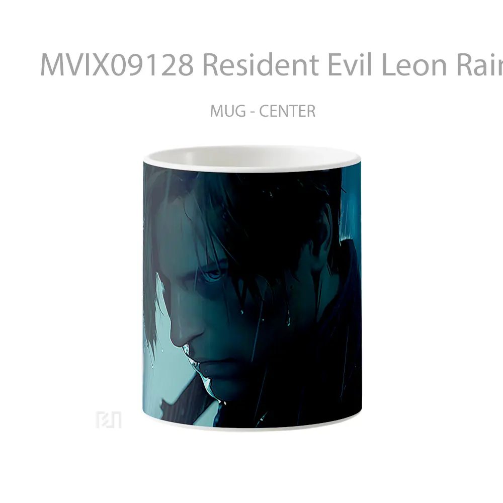 Mug Resident Evil Leon Rain Gelas Keramik Desain Unik