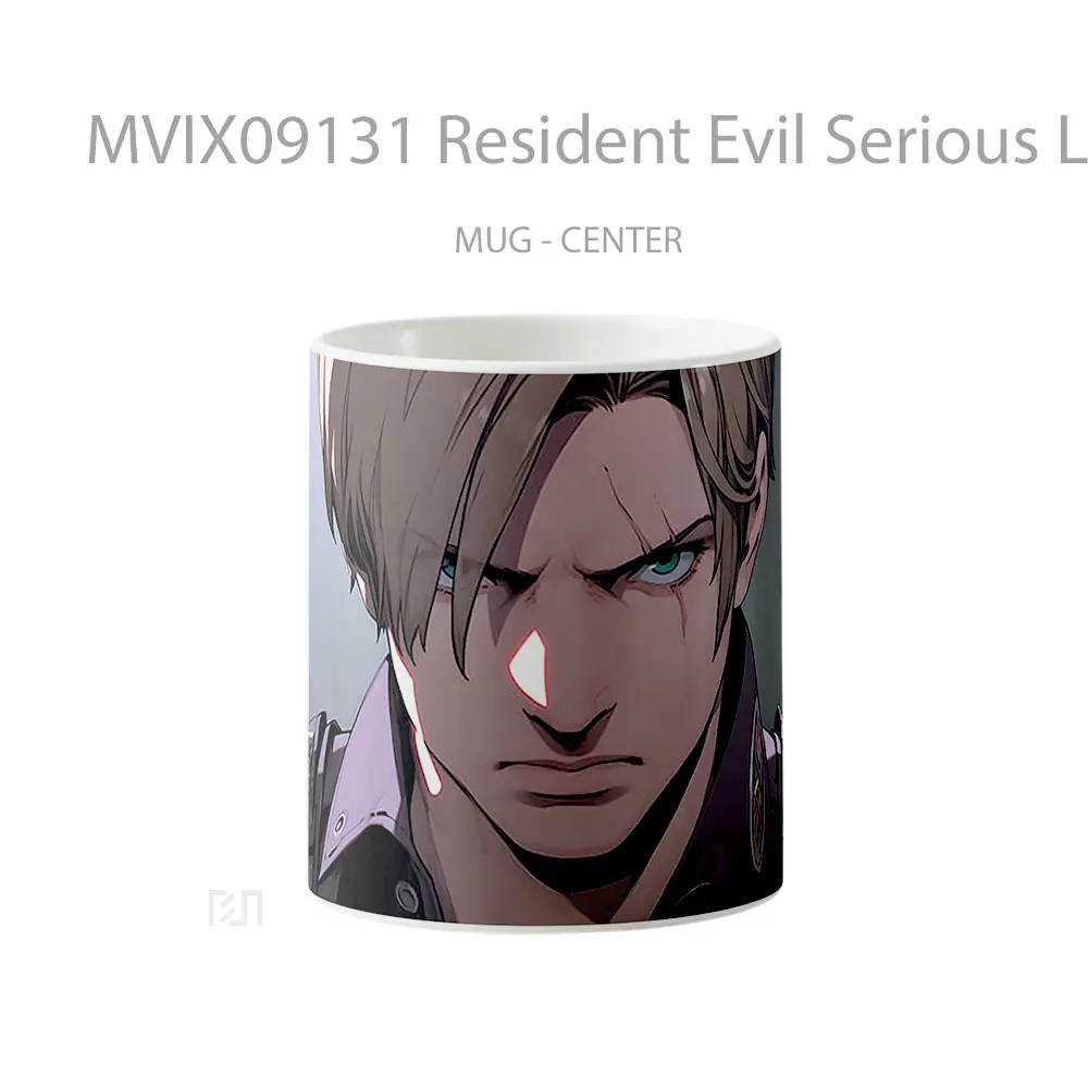 Mug Resident Evil Serious Leon Koleksi Mug Limited Edition