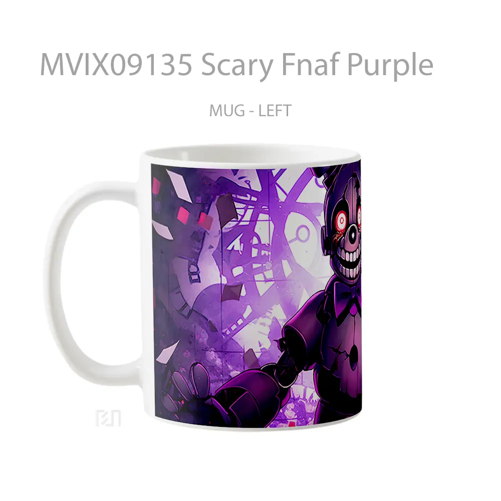 Mug Scary Fnaf Purple Mug Aesthetic Koleksi Spesial - All-side / Desain
