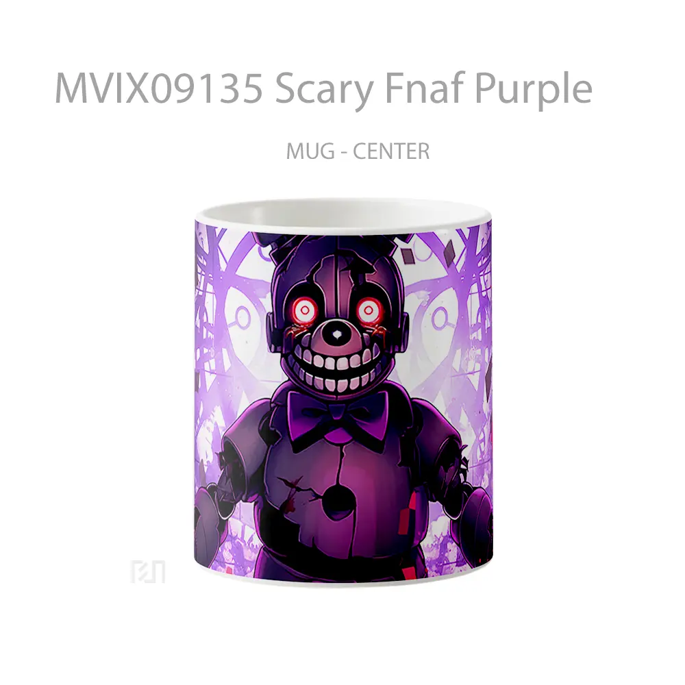 Mug Scary Fnaf Purple Mug Aesthetic Koleksi Spesial