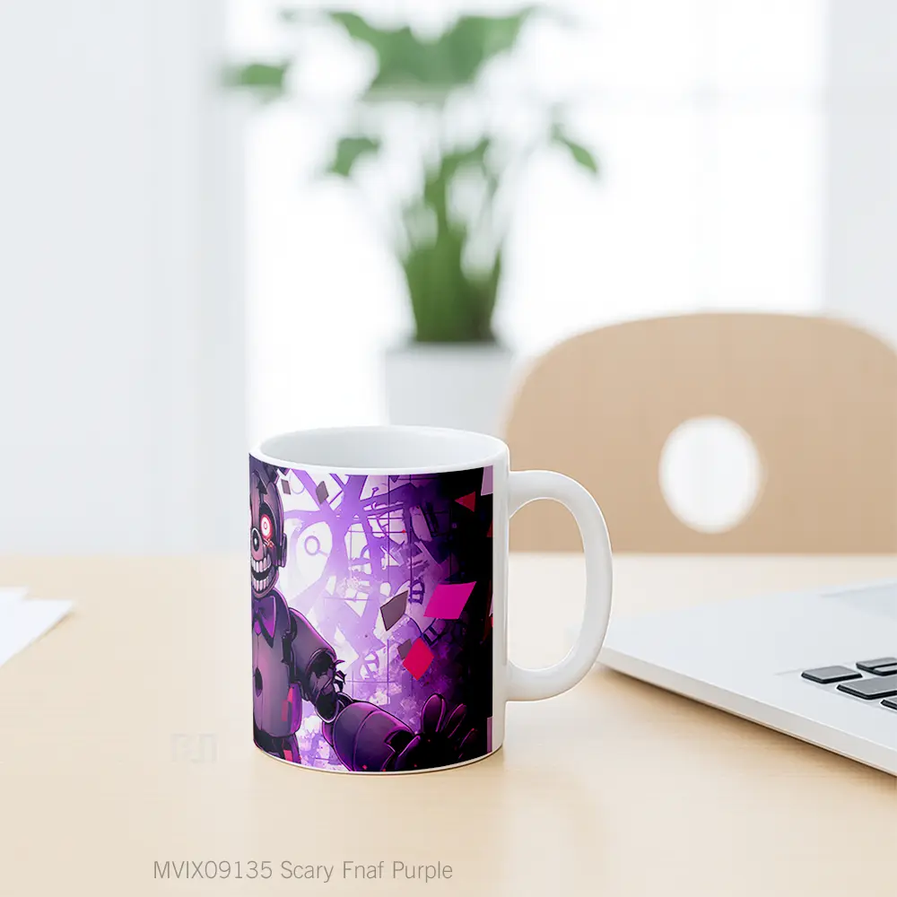 Mug Scary Fnaf Purple Mug Aesthetic Koleksi Spesial - All-side / Desain