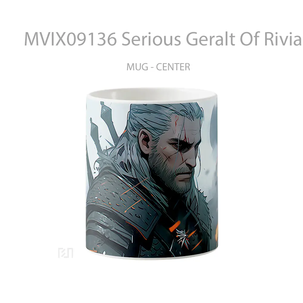 Mug Serious Geralt Of Rivia Hadiah Lucu dan Menarik
