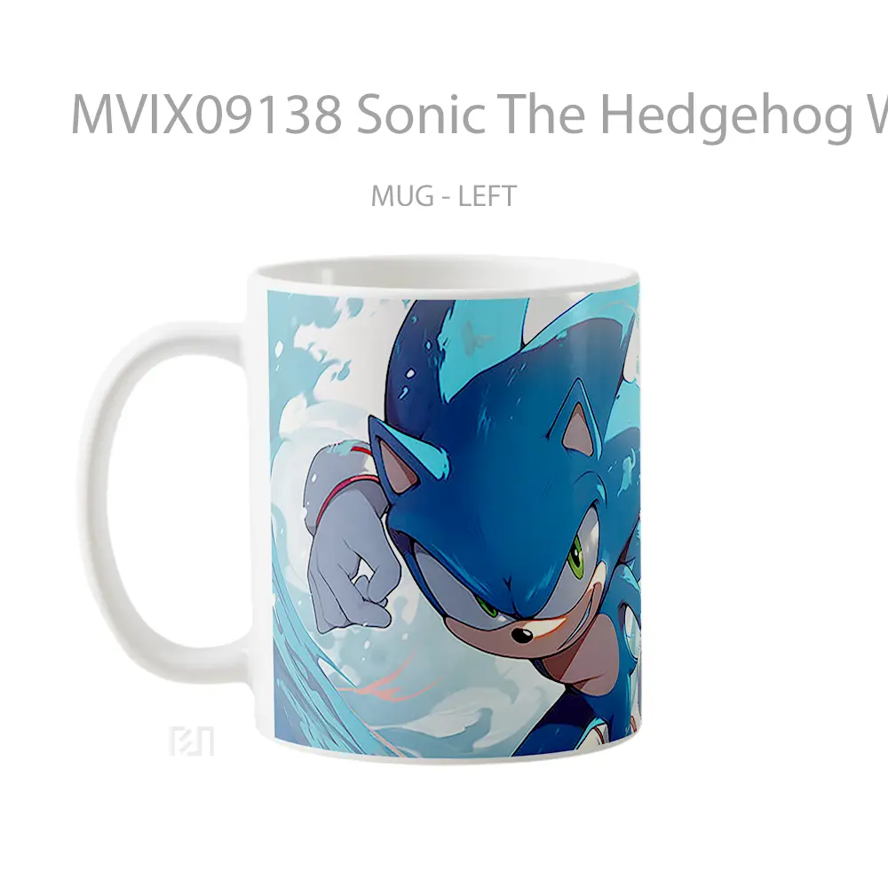 Mug Sonic The Hedgehog Wave Hadiah Lucu dan Menarik - All-side / Desain