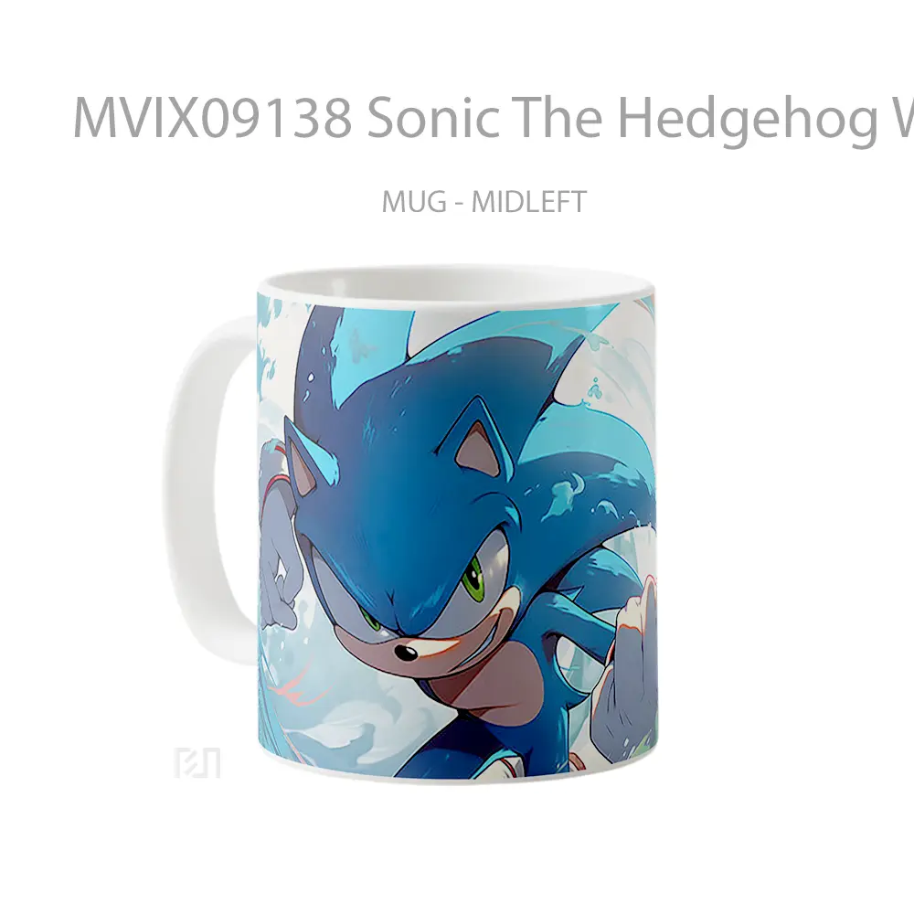 Mug Sonic The Hedgehog Wave Hadiah Lucu dan Menarik - All-side / Desain