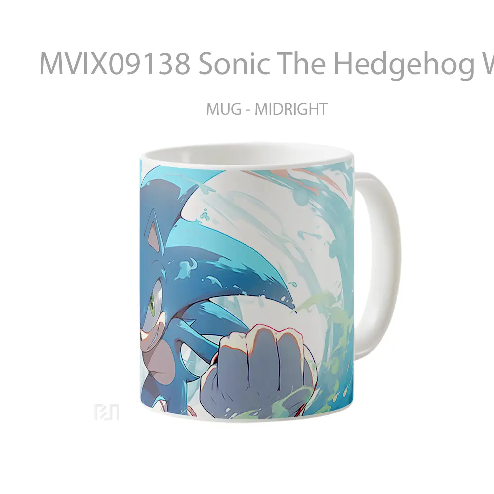 Mug Sonic The Hedgehog Wave Hadiah Lucu dan Menarik - All-side / Desain