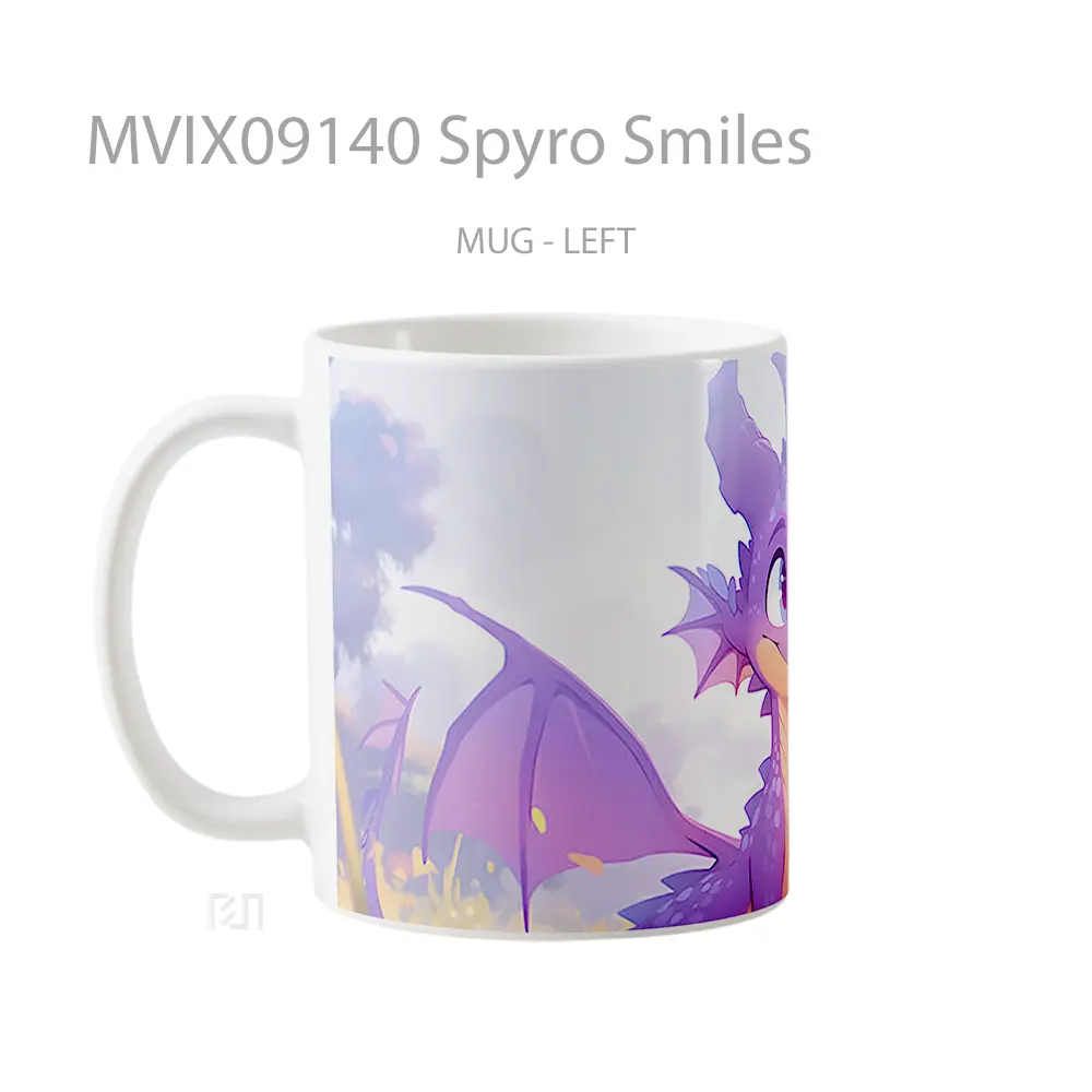 Mug Spyro Smiles Hadiah Lucu dan Menarik - All-side / Desain