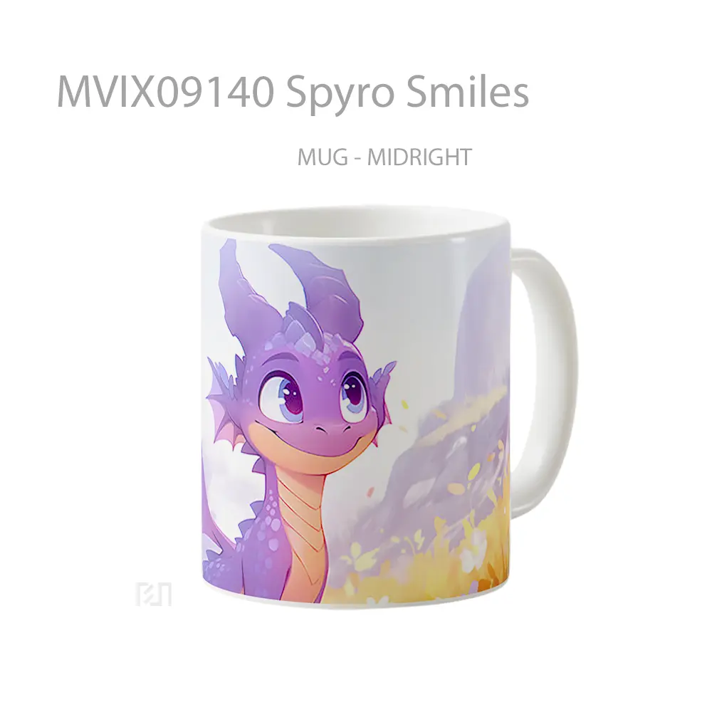 Mug Spyro Smiles Hadiah Lucu dan Menarik - All-side / Desain