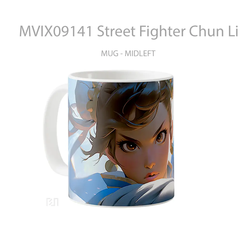 Mug Street Fighter Chun Li Aesthetic Koleksi Mug Limited Edition - All-side / Desain