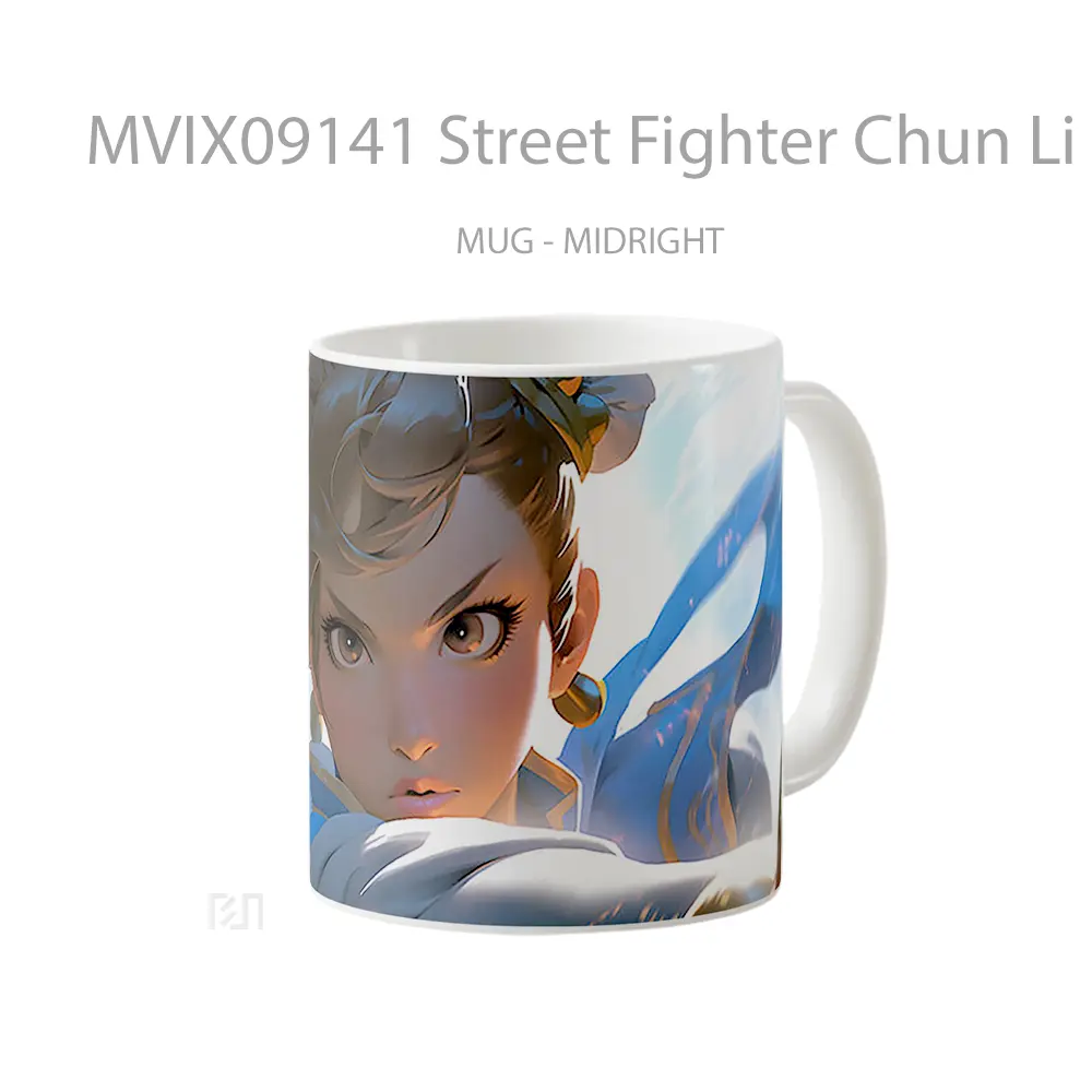 Mug Street Fighter Chun Li Aesthetic Koleksi Mug Limited Edition - All-side / Desain
