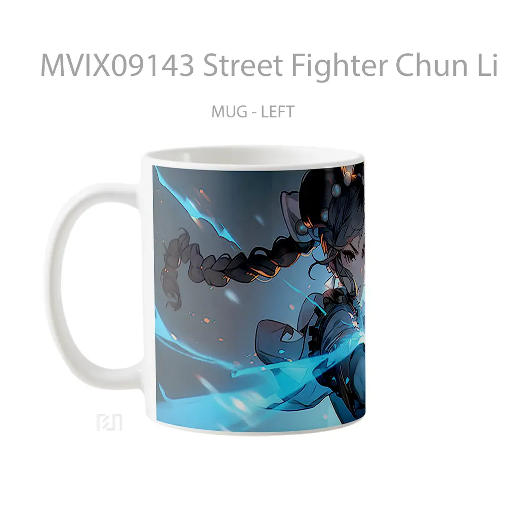 Mug Street Fighter Chun Li Uses Abilities Mug Aesthetic Koleksi Spesial - All-side / Desain