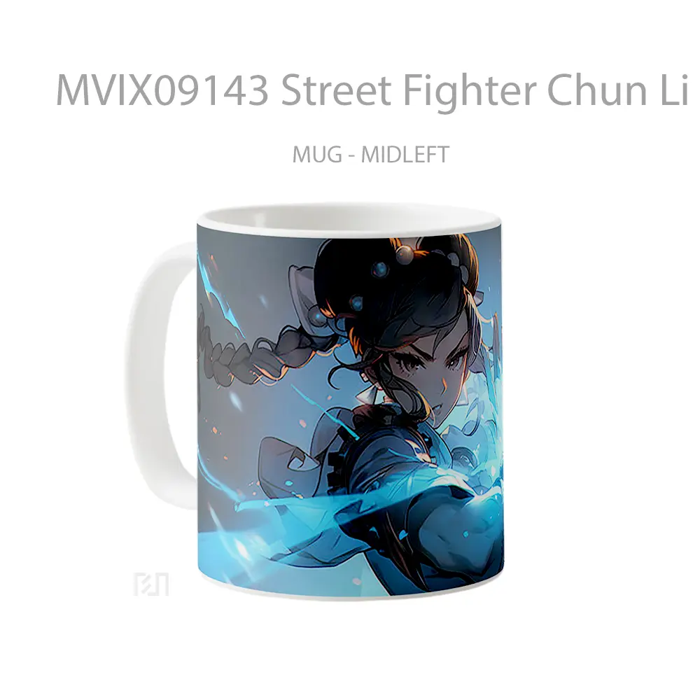 Mug Street Fighter Chun Li Uses Abilities Mug Aesthetic Koleksi Spesial - All-side / Desain