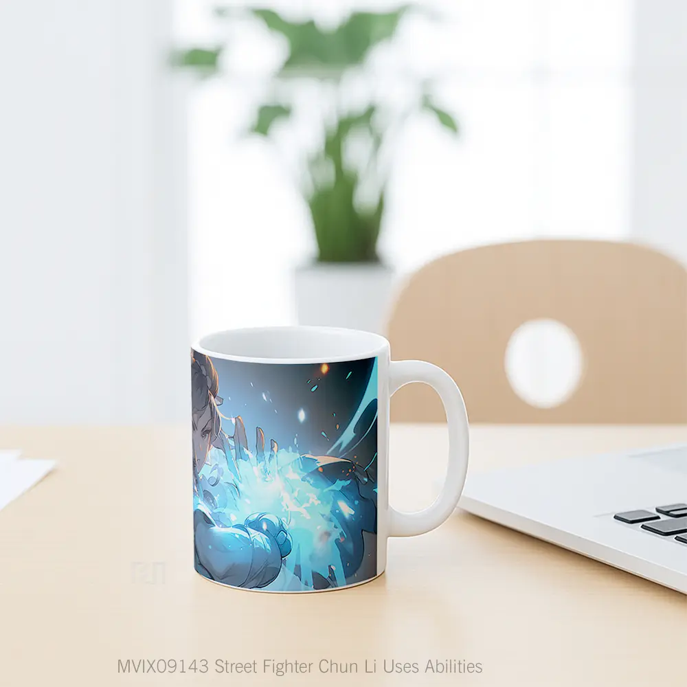 Mug Street Fighter Chun Li Uses Abilities Mug Aesthetic Koleksi Spesial - All-side / Desain