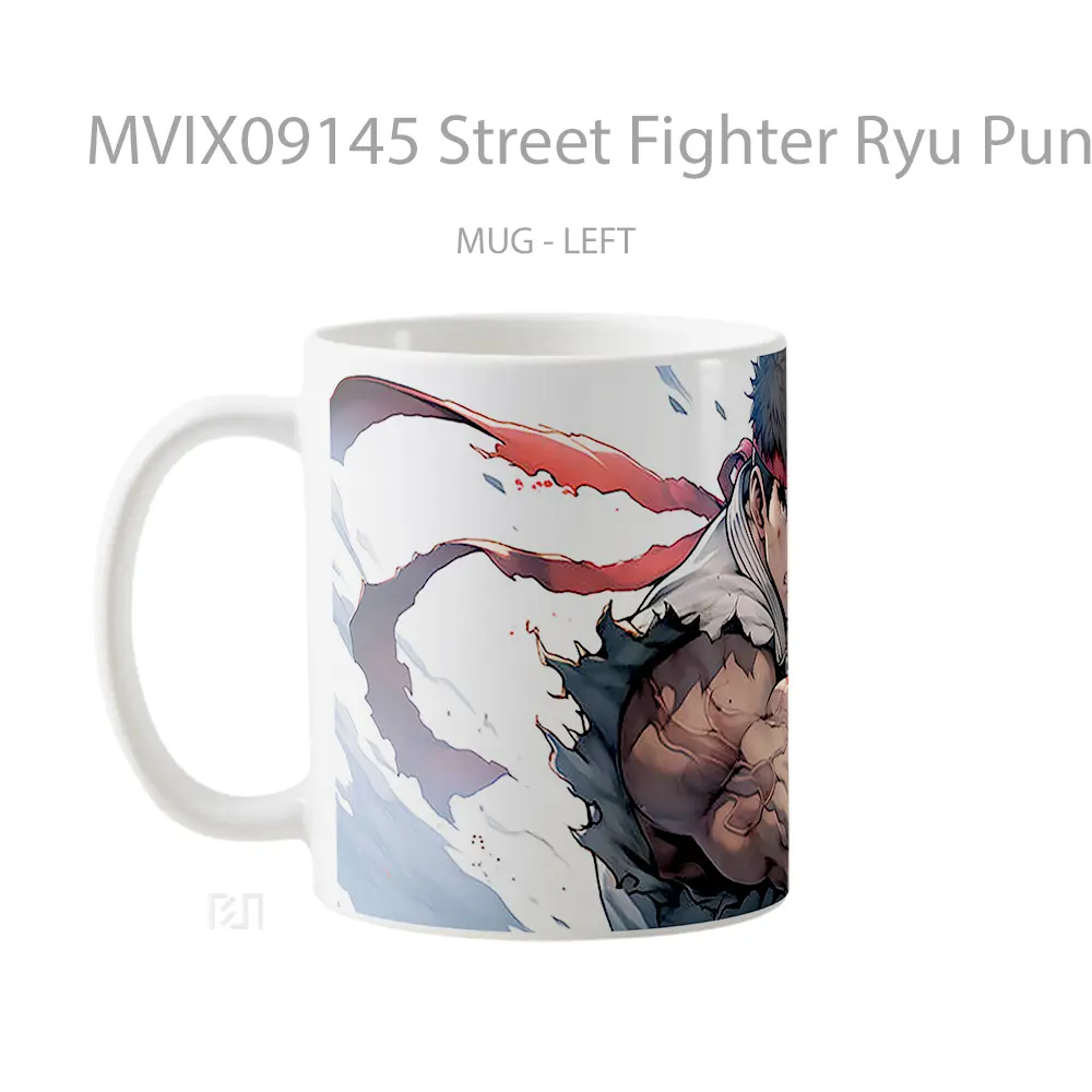 Mug Street Fighter Ryu Punch Hadiah Lucu dan Menarik - All-side / Desain