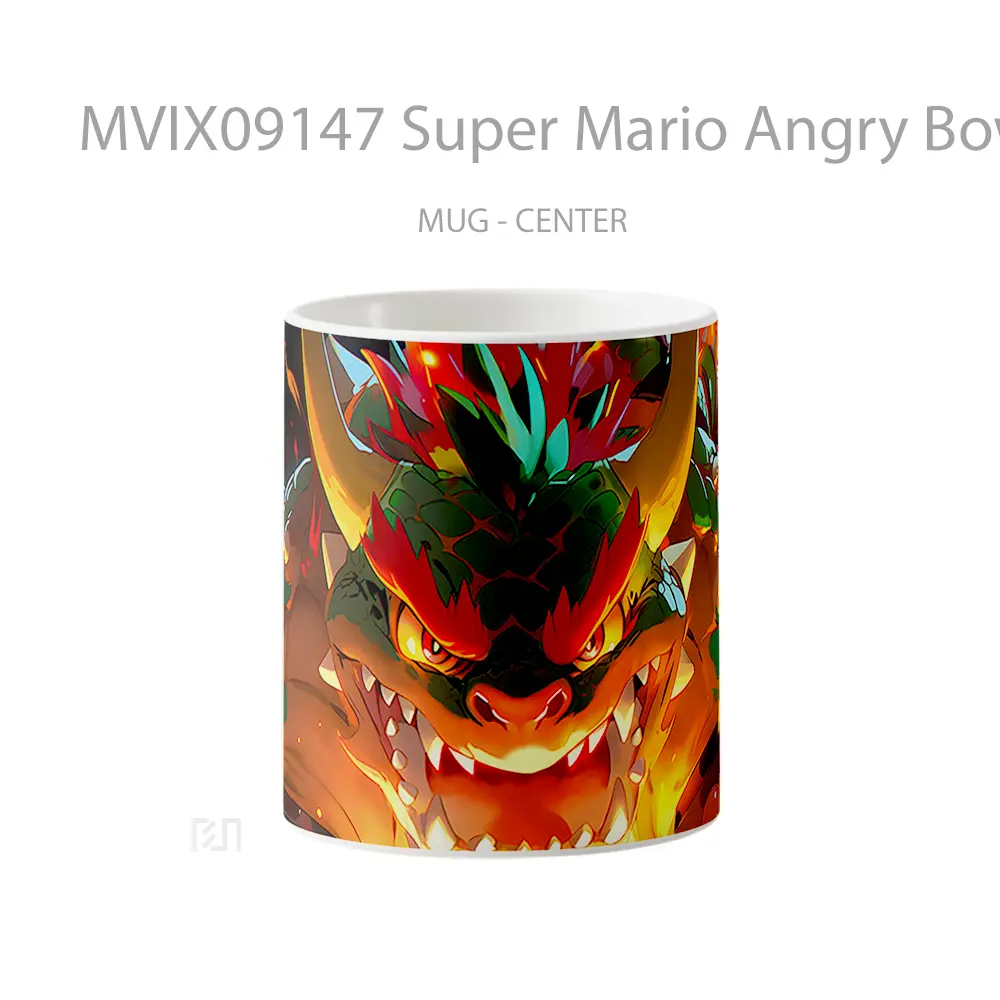 Mug Super Mario Angry Bowser Mug Aesthetic Koleksi Spesial