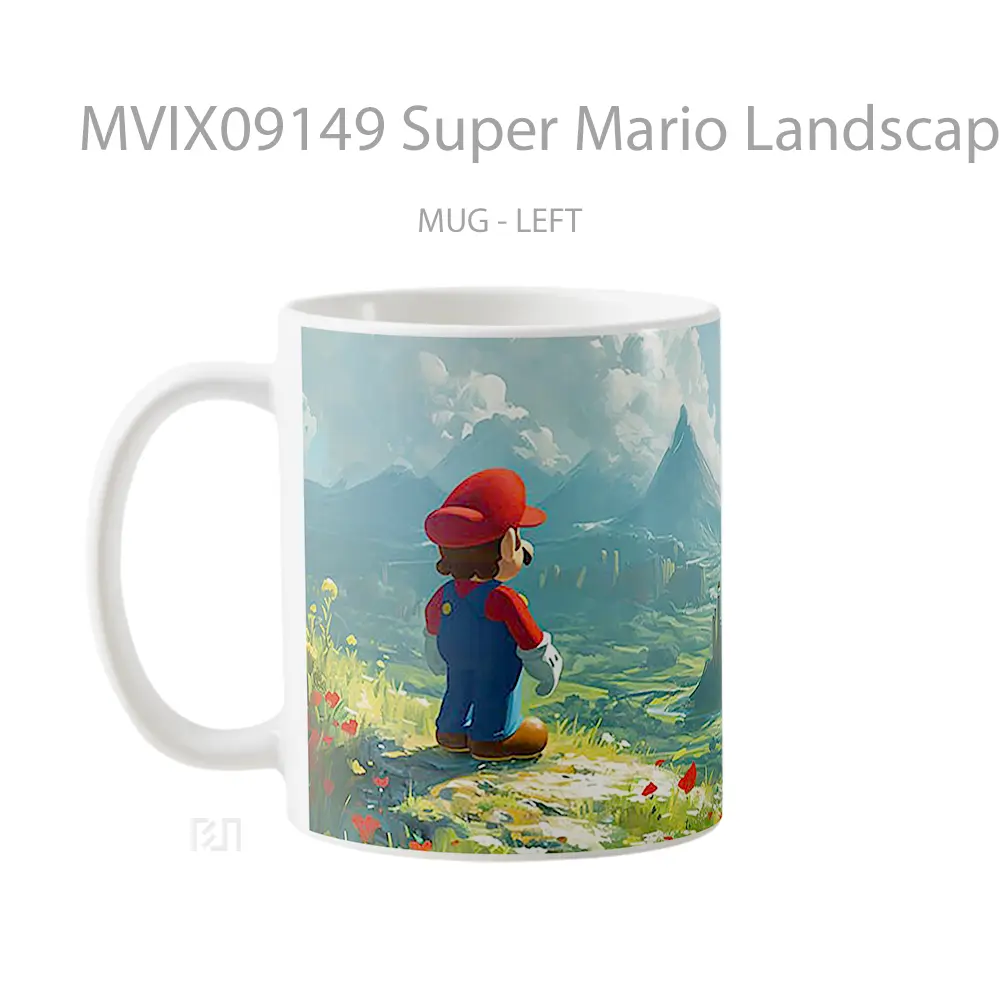 Mug Super Mario Landscape Hadiah Lucu dan Menarik - All-side / Desain