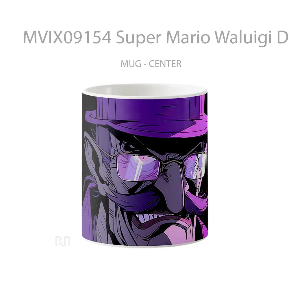 Mug Super Mario Waluigi Dark Mug Aesthetic Koleksi Spesial
